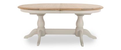 Loire Grey Oval Extending Dining Table