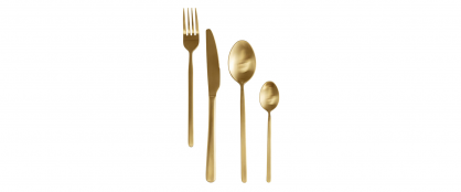 Gloria Matt Gold 16 Piece Cutlery Set