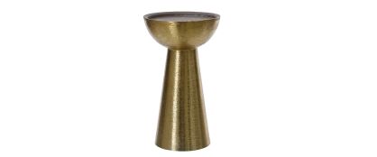 Antique Gold Tapered Candle Holder - 15cm