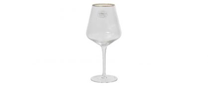 Ripple Gold Rim Wine Glass