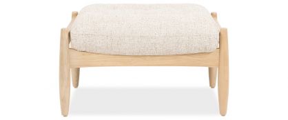 Adley Wheat Fabric Footstool