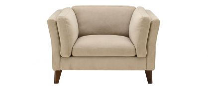 Arc Grey Leather 3 Back Sofa
