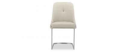 Avorio Cream Faux Leather Dining Chair