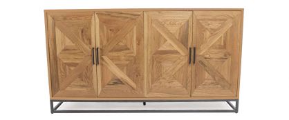 Indus Rustic Oak Wide Sideboard