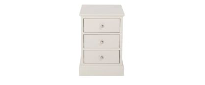 Ashby-White Wooden 3 Drawer Bedside Locker