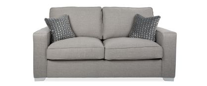Larkin Silver Fabric 3 Seater Sofa Bed