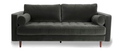 Scott Concrete Velvet 2 Seater Sofa