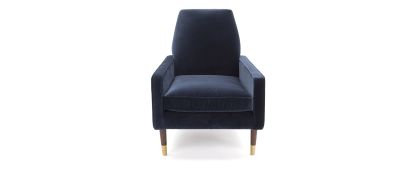 Whiskey Navy Velvet Occasional Chair