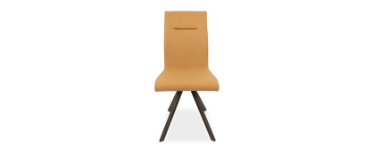 Evoque Mustard Faux Leather Dining Chair