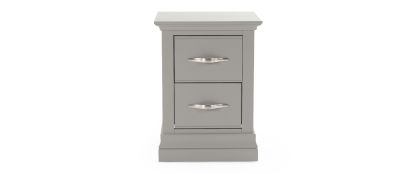 Carson Grey Small Bedside Locker