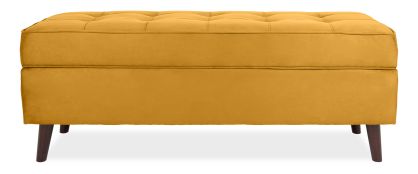 Spencer Gold Fabric Storage Bench