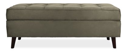 Spencer Green Fabric Storage Bench