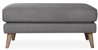 Anderson Grey Fabric Footstool