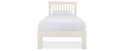 Amelia White Wooden 3ft Single Bedframe 
