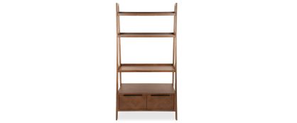 Hudson Smoked Oak Open Bookcase