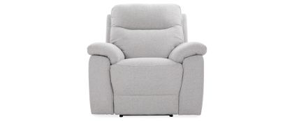 Chicago Dove Grey 1 Seater Power Recliner 