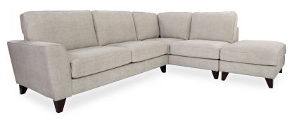 Orson Resilient Fabric Corner Sofa with Right Hand Facing Chaise