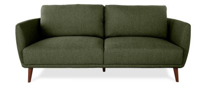 Avery Moss Green Fabric 3 Seater Sofa