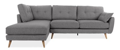 Anderson Grey Fabric Left Hand Facing Chaise