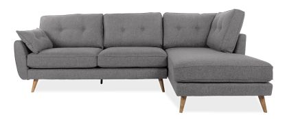 Anderson Grey Fabric Right Hand Facing Chaise