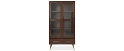 Malmo Acacia Wood Display Cabinet