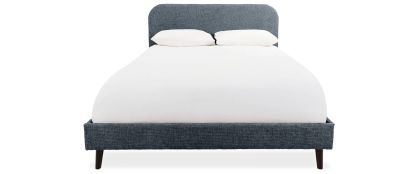 Alice Navy Fabric 4ft Small Double Bedframe