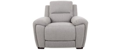 Riley Grey Fabric Power Recliner Armchair