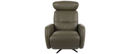 Alexio Olive Leather Electric Recliner Armchair