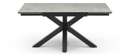 Kalufa Light Grey Ceramic Extending Dining Table
