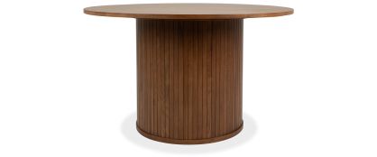 Lyra Dark Natural Oak 1.3M Round Dining Table