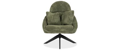 Merry Green Fabric Swivel Chair
