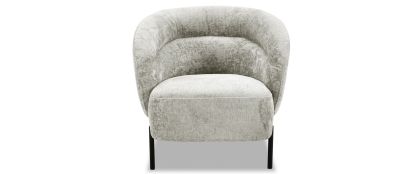 Rio Bright Dove Fabric Accent Chair 