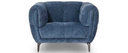Claudia Ocean Fabric 1 Seater Armchair