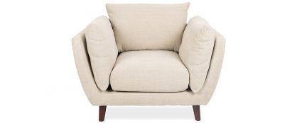 Greenwich Cream Fabric 1 Seater Armchair