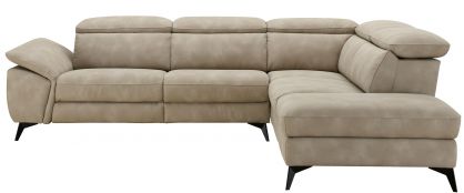 Haven Beige Fabric 2.5L/1.5R Power Reclining Corner Group