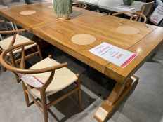 Athens Oak Rectangle Extending Dining Table