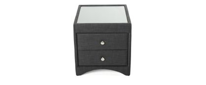 Walkworth Slate 2 Drawer Bedside Locker