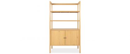 Kona Natural Light Oak Wooden Large Bookcase