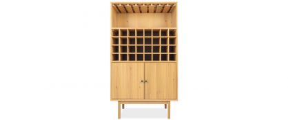 Kona Natural Light Oak Wooden Wine Cabinet