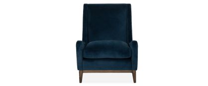 Hendrix Indigo Velvet Lounge Chair