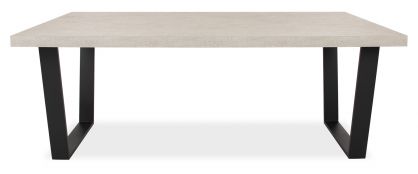 Massimo Concrete Effect 2m Rectangular Dining Table