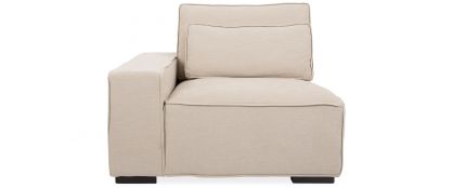 Micah Linen Fabric Right Arm Sofa Piece