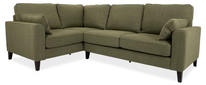 Milo Dark Green Fabric Left Hand Facing Chaise 1.5L/2.5R