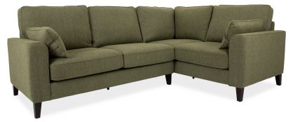 Milo Dark Green Fabric Right Hand Facing Chaise 1.5R/2.5L