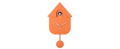 Modern Cuckoo Wall Clock Orange