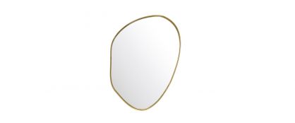Luna Organic Gold Irregular Shape Mirror - 76cm x 99cm