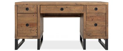 Quest Dark Pine Wooden Large Desk