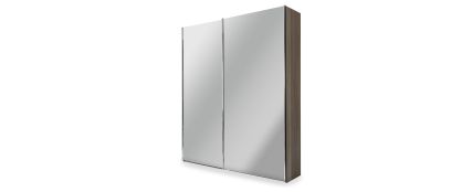 Miami Dark Rustic Oak Slide Wardrobe 1.5M