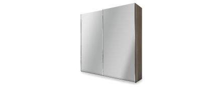 Miami Dark Rustic Oak Slide Wardrobe 2.0M 