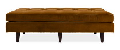 Scott Cognac Velvet Large 150cm Ottoman Footstool